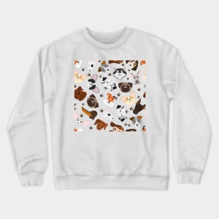 Cute Mixed Breed Puppies Crewneck Sweatshirt